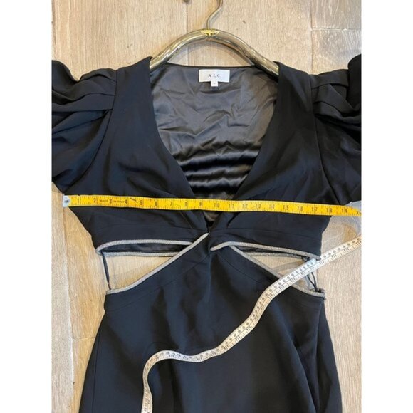 NWOT A.L.C. Hazel black cut out Dress size 10 - Picture 9 of 13